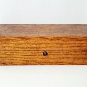 Antique Oak Sewing Box with Trinkets